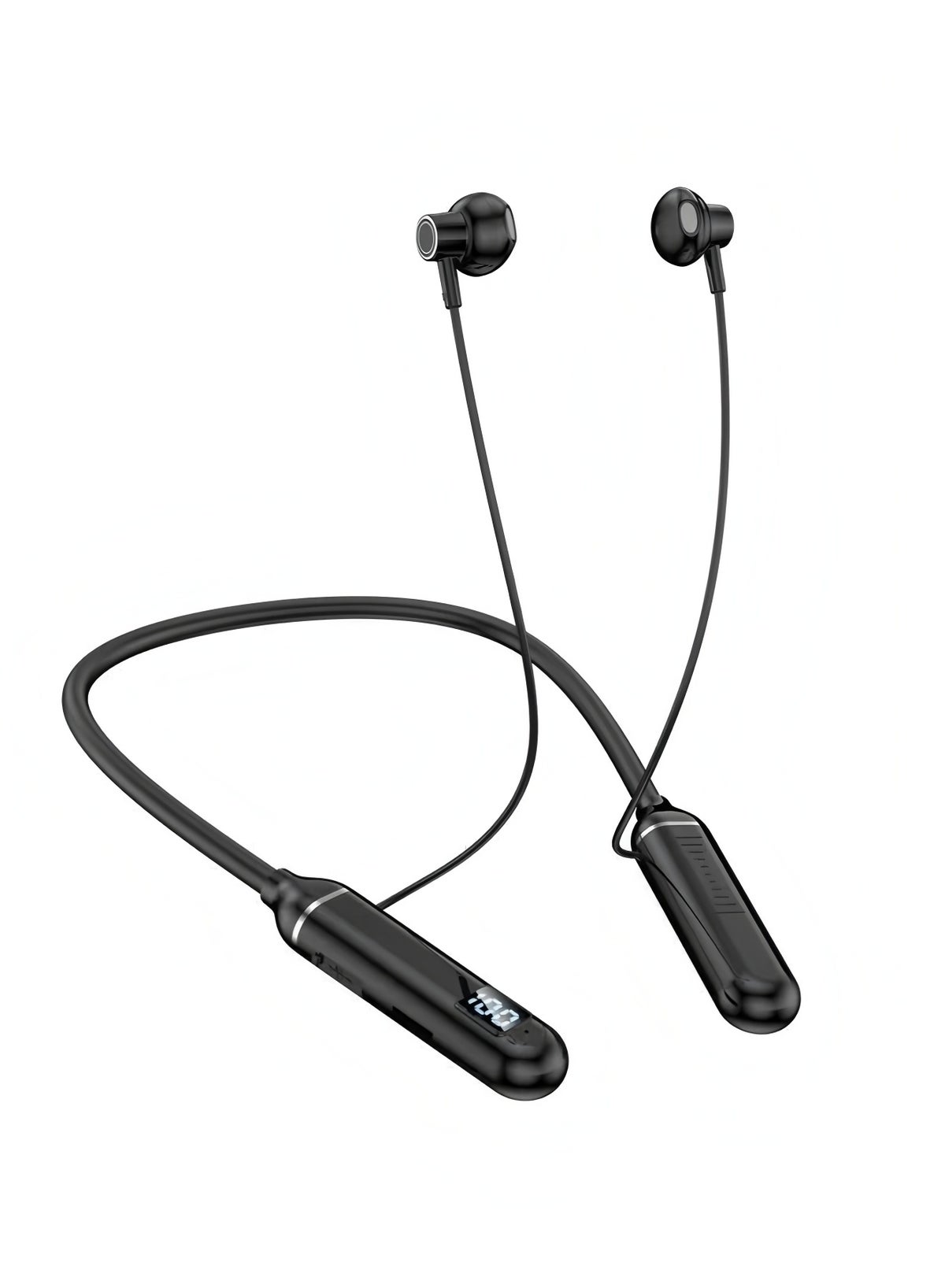 flyview Flyview Wireless Bluebooth Earphones Neckband Headphones Gaming Led Display Stereo Sports Headset Halter Waterproof Magnetic Earbuds Z1D9D2B3E3DE97F2B2F90Z