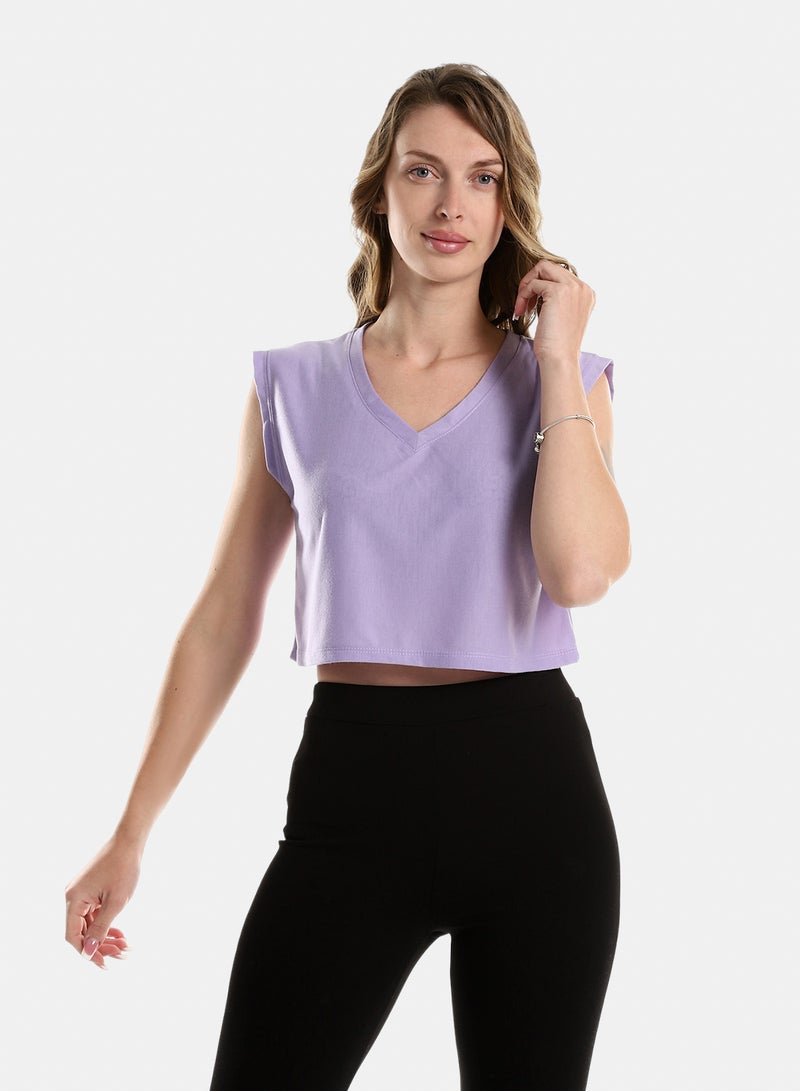 belle V Neck T-Shirt - Image 1