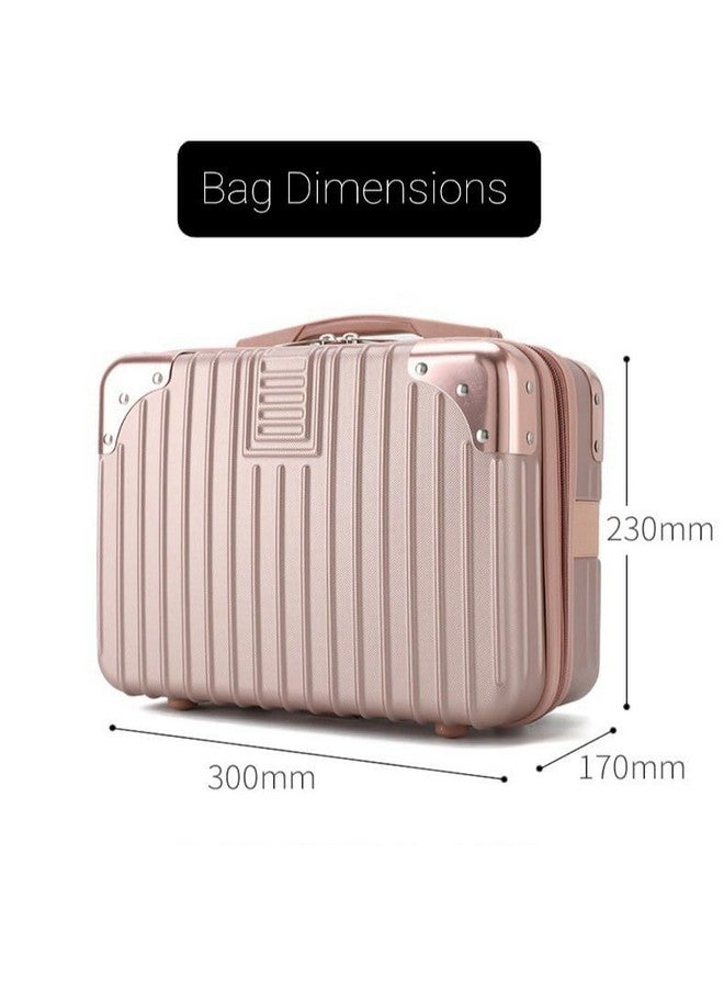 Kiesh Makeup Travel Case - Hard Cosmetic Bag Organizer,Mini ABS Carrying Suitcase - Image 3