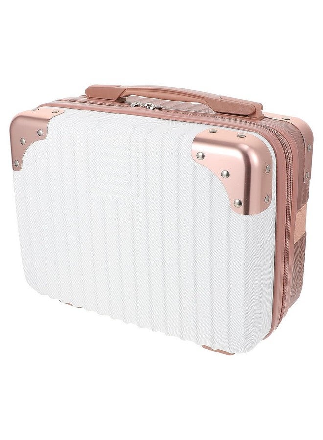 Kiesh Makeup Travel Case - Hard Cosmetic Bag Organizer,Mini ABS Carrying Suitcase - Image 1