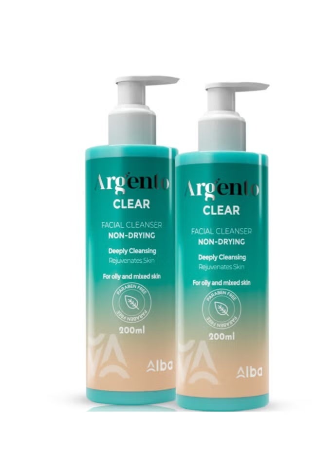 Argento Clear Facial Cleanser 1+1 400Ml