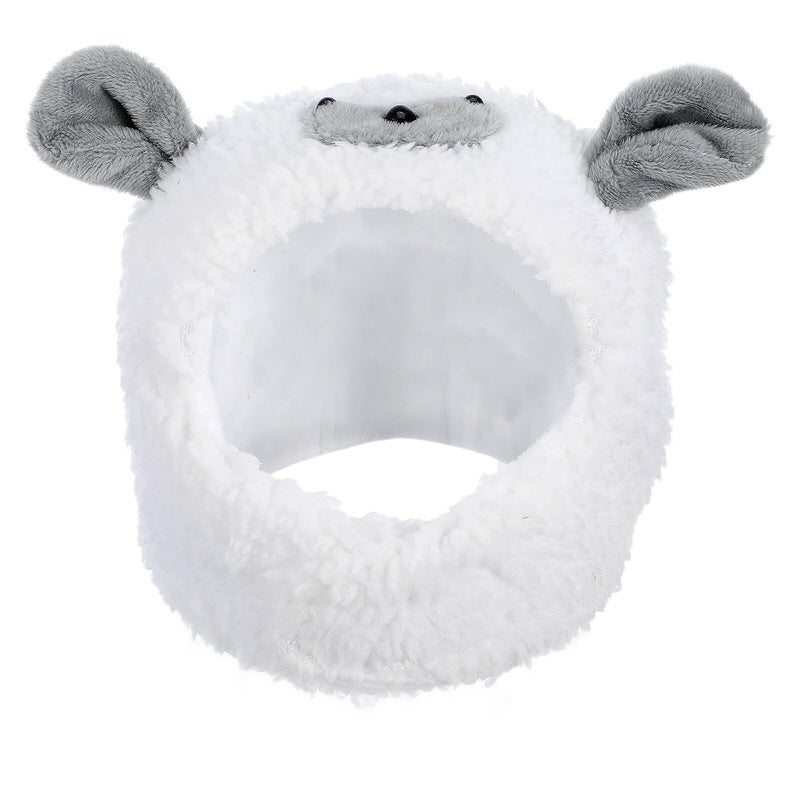 Soft Cotton Plush Pet Lamb Costume Hat Halloween Headwear For Dog Cat - Image 2
