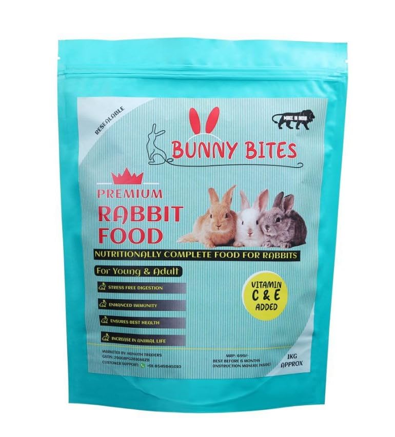 Organic One Rabbit Food Pellets – Premium Natural, Healthy & Nutrient-Rich Food for Rabbits, with Fresh Hay, Fiber, and Essential Vitamins – Ideal for Adult & Baby Rabbits – 900g - Image 2