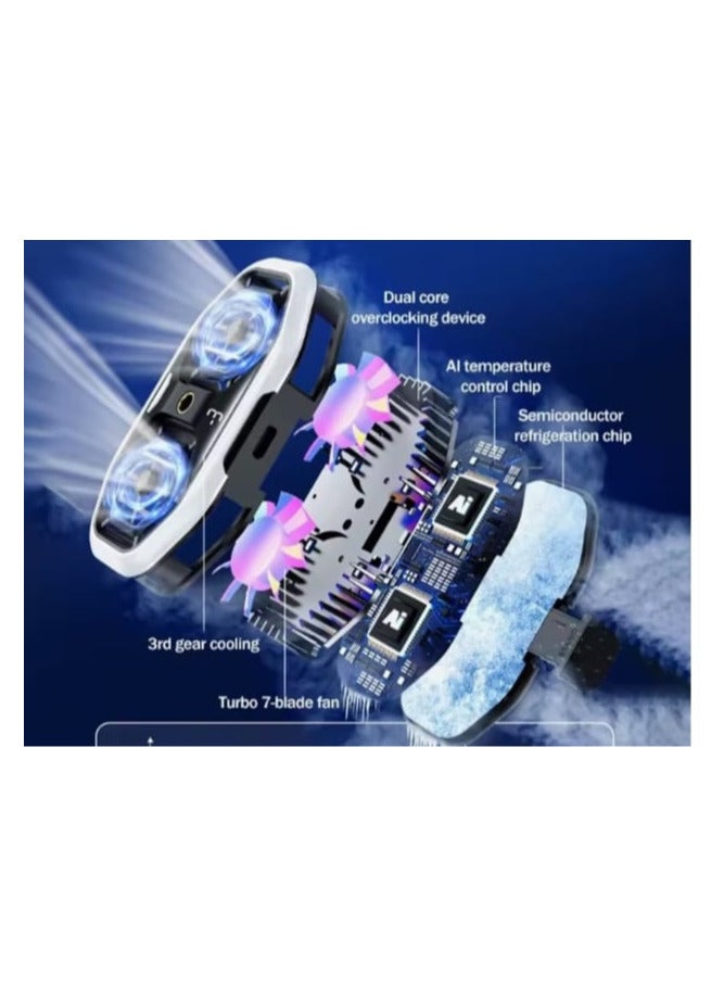 DY58 Mobile Phone Semiconductor Cooling Fan Radiator 3 Gear Adjustable Game Cooler For IOS Android Live Streaming Cool Heat Sink - Image 2