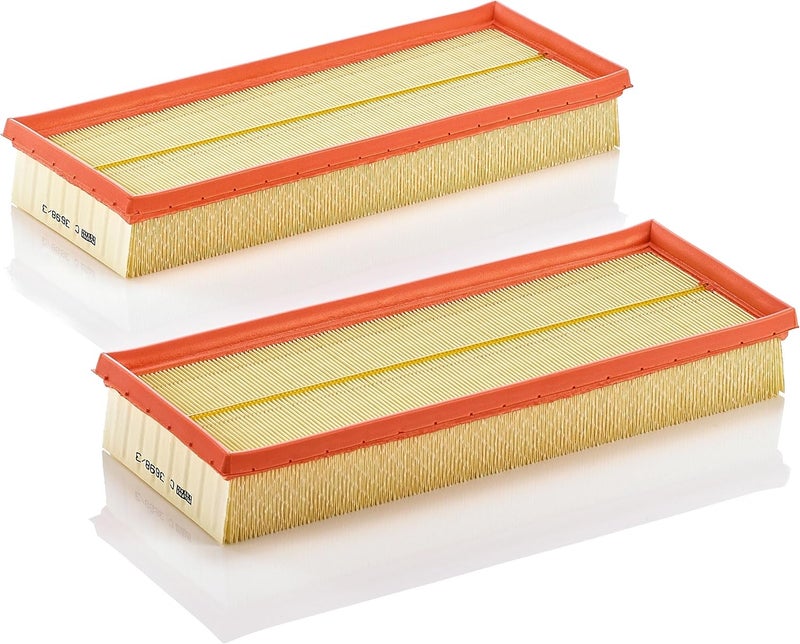 MANN FILTER Scratch resistant MANN-FILTER C 3698/3-2 Air Filter Element, (Set of 2) Elegant practical multi-option build - Image 2