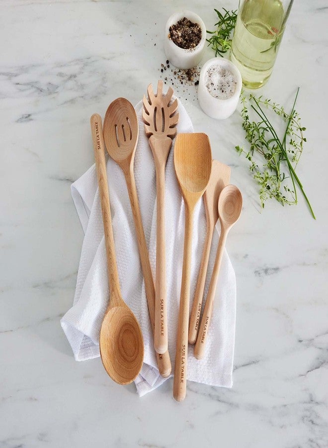 Sur La Table Beechwood Cooking Spoon, 14 in, German Beechwood Spoon for Stirring, Folding and Serving Across All Cookware, 14 in - Image 5
