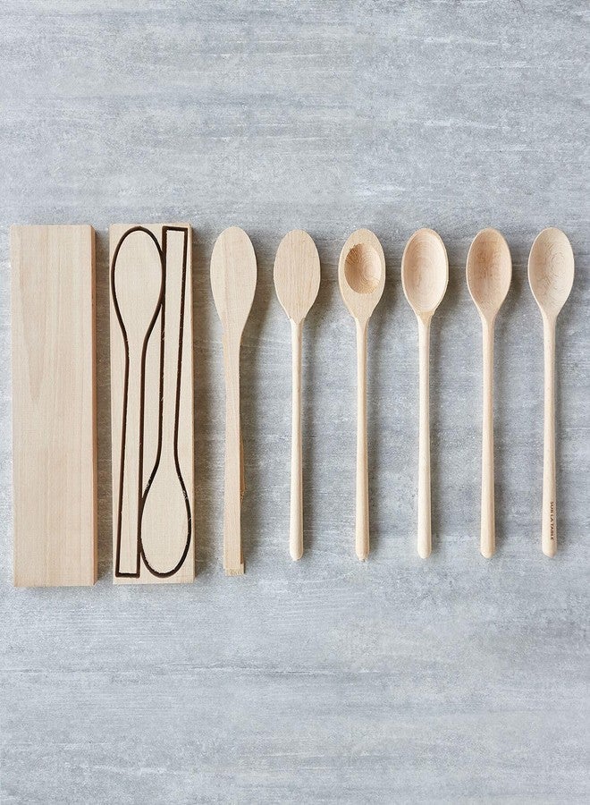 Sur La Table Beechwood Cooking Spoon, 14 in, German Beechwood Spoon for Stirring, Folding and Serving Across All Cookware, 14 in - Image 3