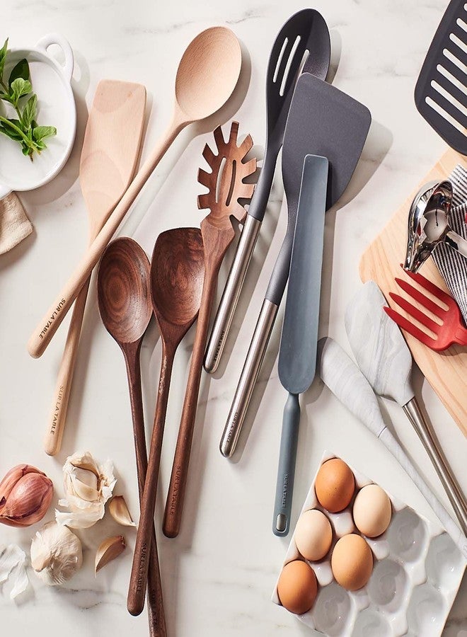Sur La Table Beechwood Cooking Spoon, 14 in, German Beechwood Spoon for Stirring, Folding and Serving Across All Cookware, 14 in - Image 4