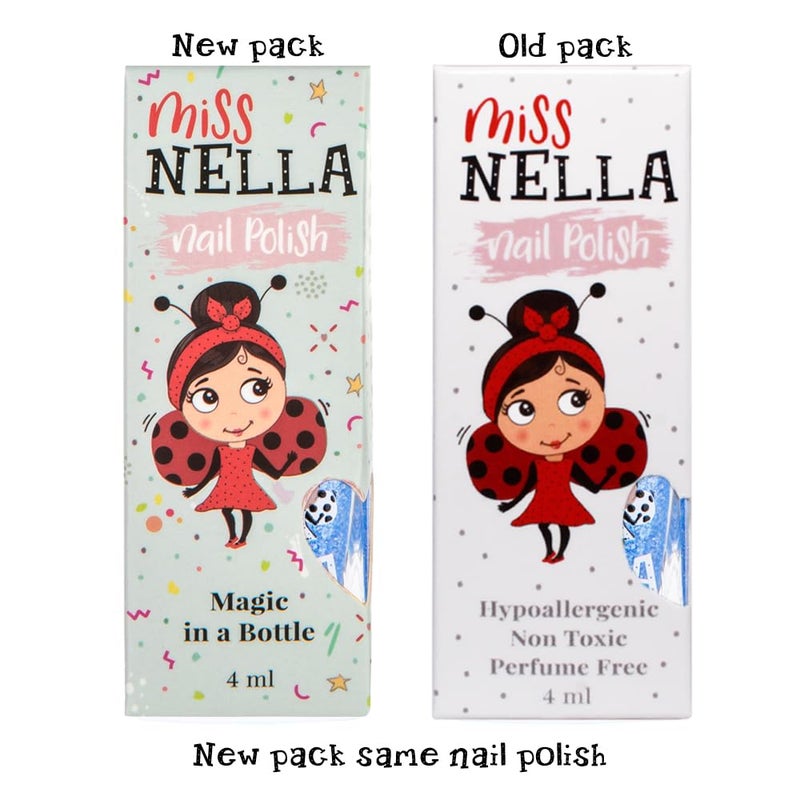 MISS NELLA ABRACADABRA – Safe Special pink sparkle Nail Polish for Kids, Non-Toxic  Odor Free Formula for Children and Toddlers, Natural Water Based for Easy Peel Off - Image 4