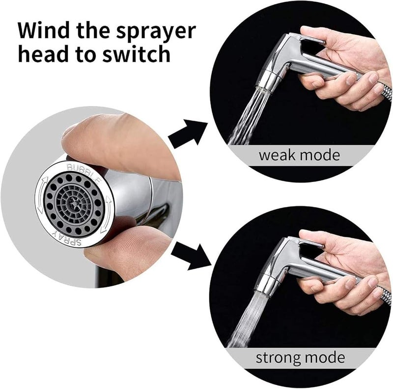 Biella Travel Shattaf Portable Handheld Bidet Spray with 2-Meter Hose – Ideal for Personal Hygiene, Baby Diaper Cleaning, Pet Bathing, Bathroom Cleaning, and Handheld Showering - Image 3