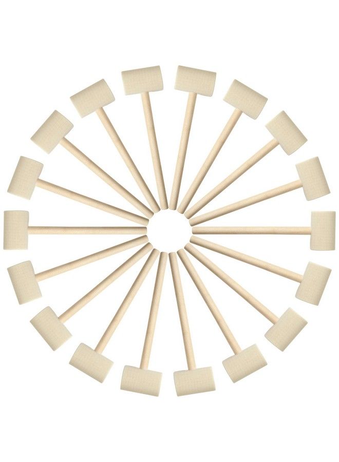 Mihey 18 Pcs Mini Wooden Hammer Creative Pounding Educational Toy Mallet For Boys And Girls - Image 1