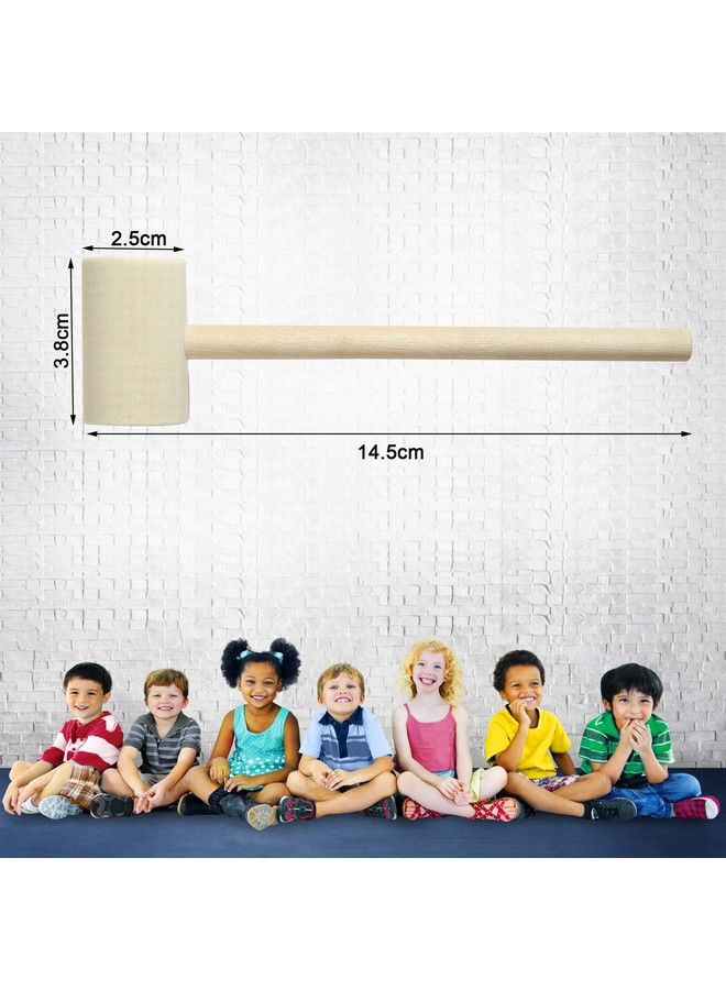 Mihey 18 Pcs Mini Wooden Hammer Creative Pounding Educational Toy Mallet For Boys And Girls - Image 3