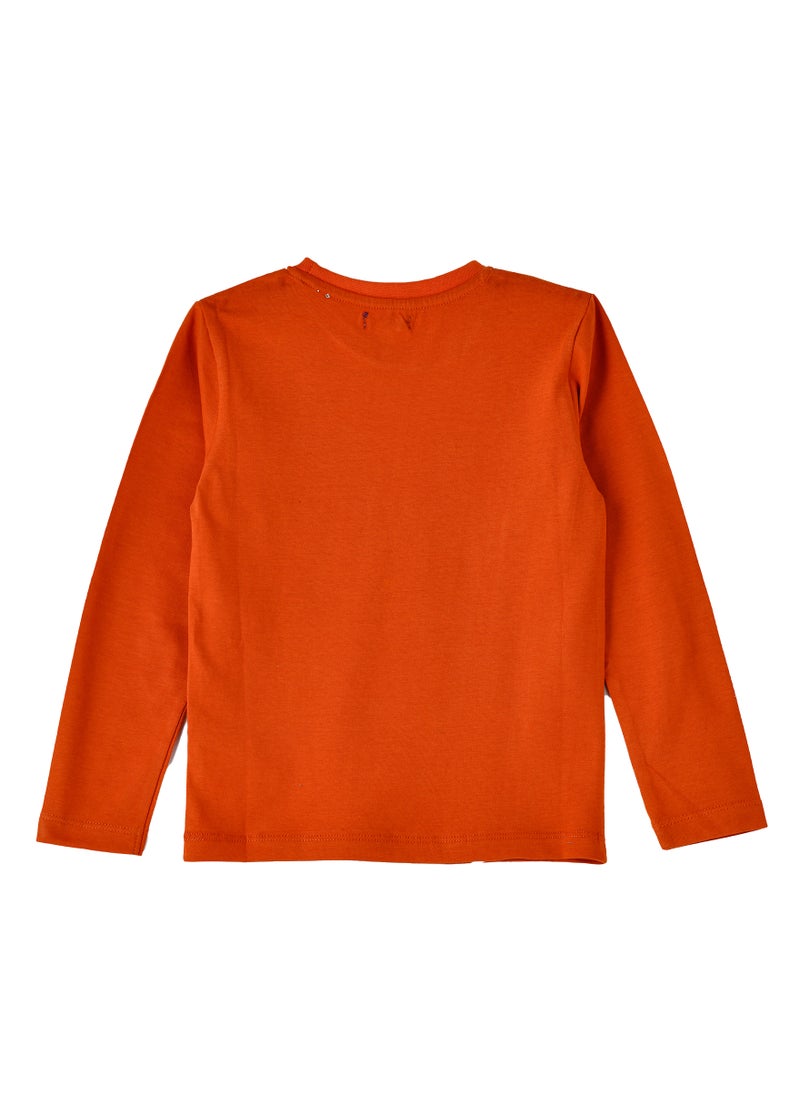 JAM Boys Orange Race Car Long Sleeve T-Shirt  - Image 2