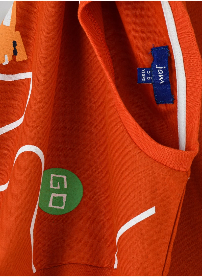 JAM Boys Orange Race Car Long Sleeve T-Shirt  - Image 4