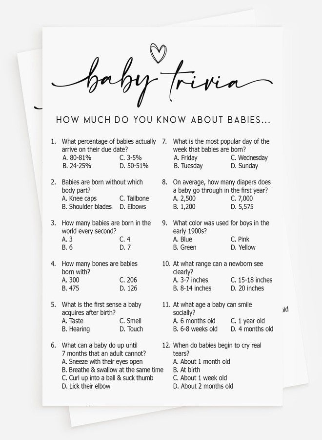 All-Ewired-Up All Ewired Up Baby Trivia Game (50-Cards) Fun Baby Shower Game Activity, Gender Neutral Boy or Girl - Image 1