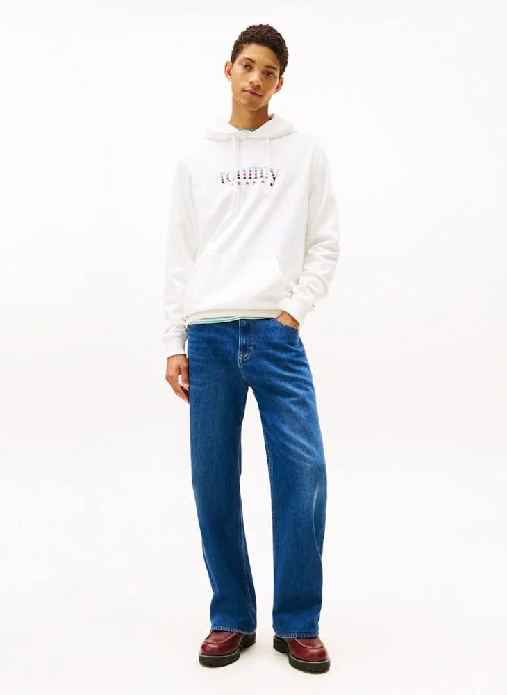 Tommy Jeans white Entry Dna Play Hood for Men | Best Price UAE