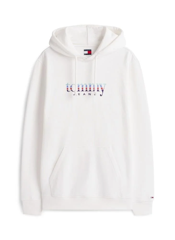 Tommy Jeans white Entry Dna Play Hood for Men | Best Price UAE