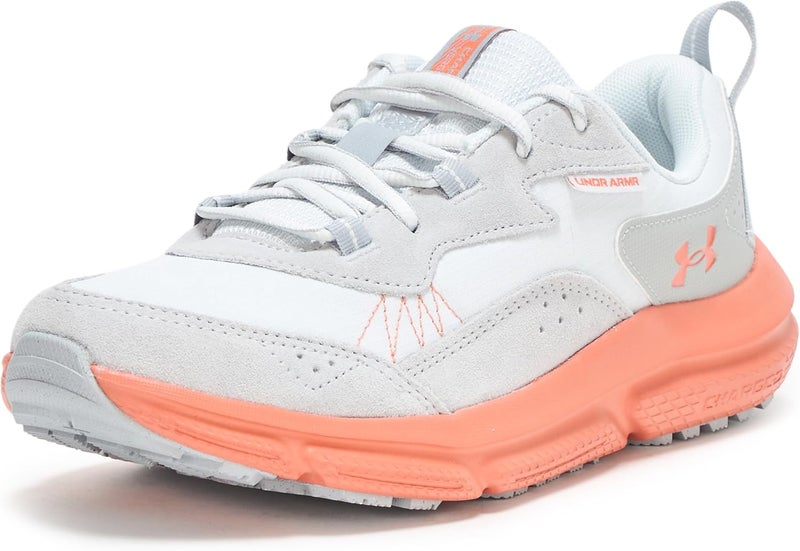 Under Armour Women's Charged Verssert 2 Sneaker - Distant Gray/Mod Gray/Blush Orange - Image 1