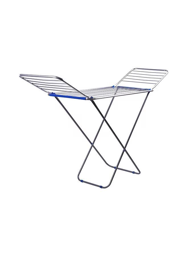 Foldable Cloth Dryer Silver/Blue - Image 2