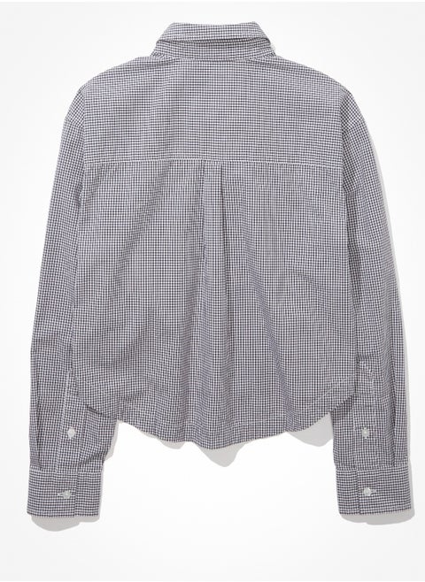 AE Cropped Button-Up Shirt