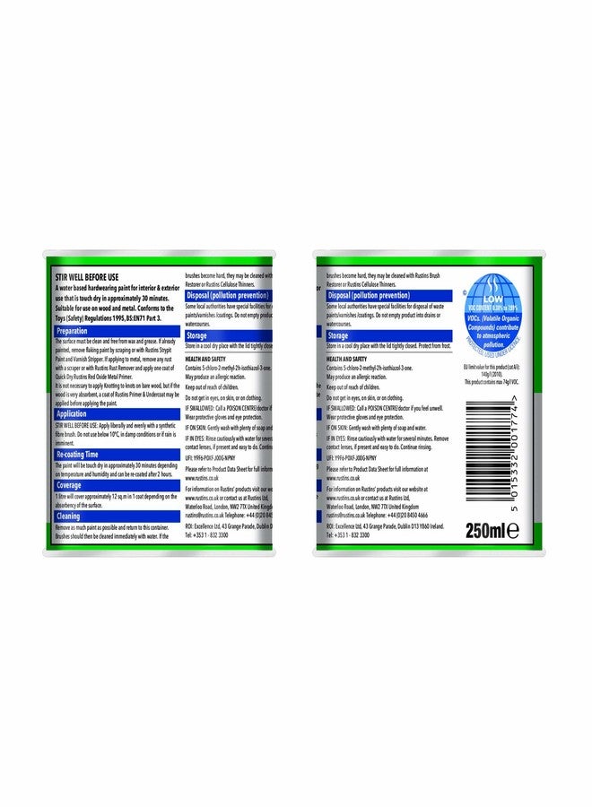 Rustins Small Job Buckingham Green Gloss Paint 250ml - Image 3