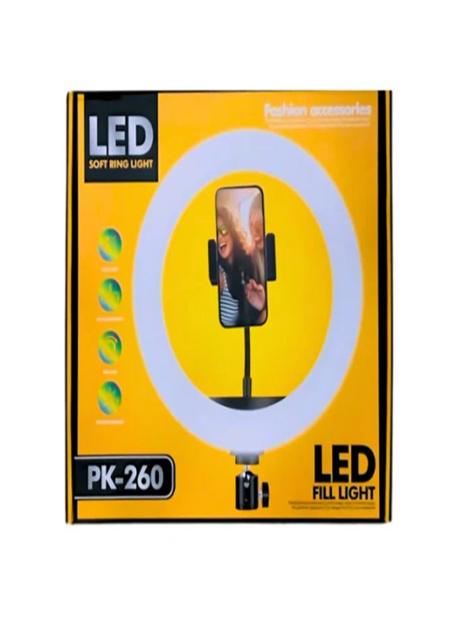 PLOKAMA 18 Inch LED Photography Ring Light Circle Studio Selfie Light with Remote And Mobile Phone Holders For Makeup Camera Photography YouTube Video TikTok Vlog Live Stream White - Image 2