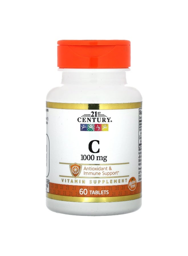 21st CENTURY 21st Century, Vitamin C, 1,000 mg, 60 Tablets 