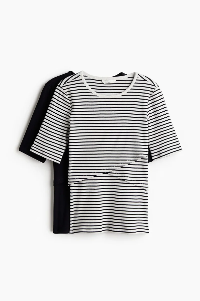 H&M Mama 2-Pack Before & After Nursing Tops