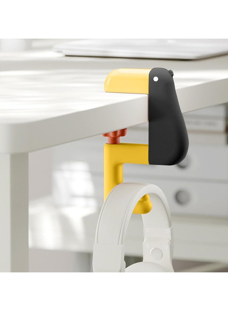 CMGTYYD 3Pcs Desk Bag Hook,Duck Shape Backpack Holder Hook - Space Saving Desk Clamp, Under Desk Schoolbag Hanger for Backpack, Water Cup  - Image 5