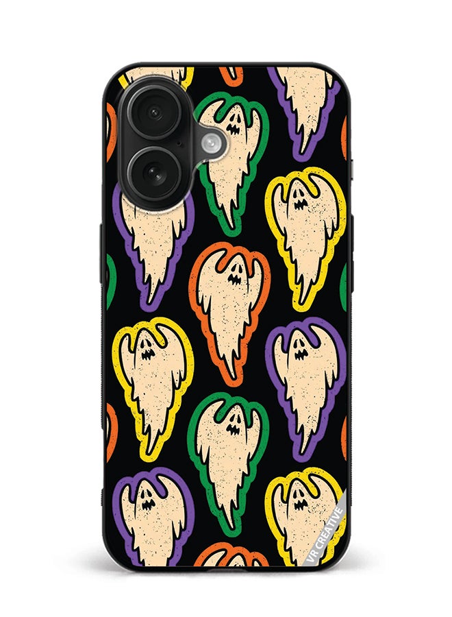 VR CREATIVE Protective Case Cover For Apple iPhone 16 Plus Ghost Design Multicolour