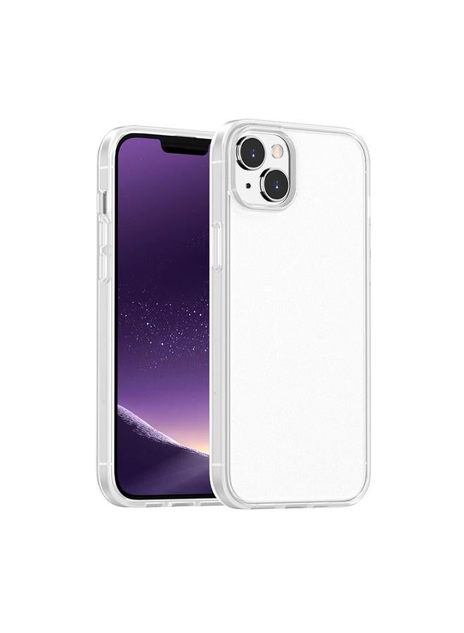 اس-توب جراب هاتف iPhone 14 بملمس الجلد بلون غير لامع مع أزرار - Image 1