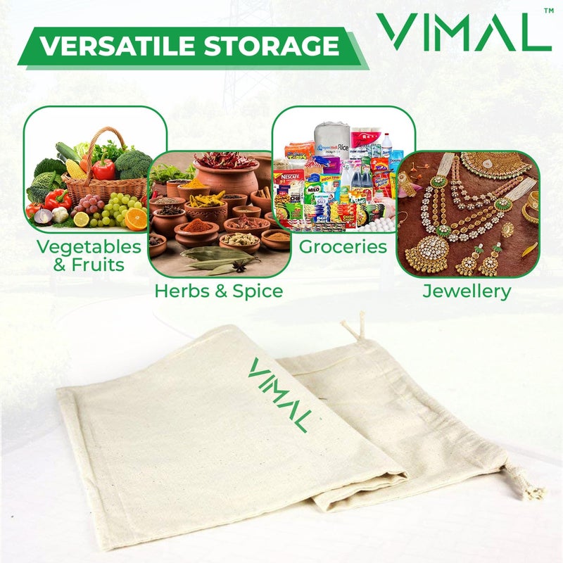 Vimal Cotton Bag with Stainless Steel Hook Grabber Stick - Multicolor - Image 5