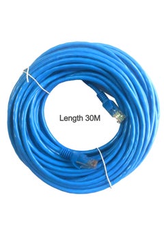 ماركة غير محددة RJ45 cat6 إيثرنت لاسلكي كابل ، الأزرق ، 30 متر  - Image 2
