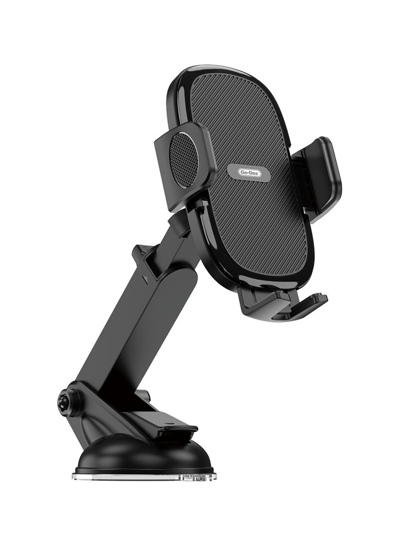 Admos Go-Des Instrument Table Suction Cup Telescopic Vehicle Bracket Multifunctional Locking 360 ° Rotary Horizontal Screen Mobile Phone Holder - Image 1