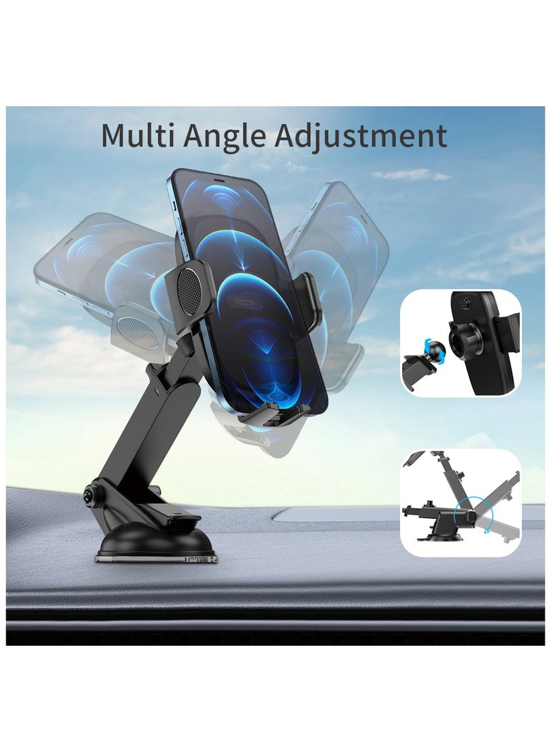 Admos Go-Des Instrument Table Suction Cup Telescopic Vehicle Bracket Multifunctional Locking 360 ° Rotary Horizontal Screen Mobile Phone Holder - Image 5