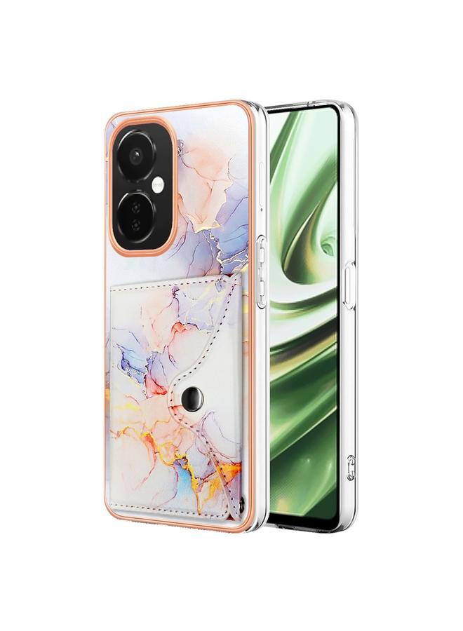 اس-توب جراب لهاتف OPP0 K11X بنمط رخامي وفتحة بطاقة IMD - Image 1