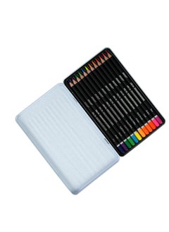 BRUSTRO Neon Colour Pencils 12 Tin |Multicolour| 3.3mm | Lead Strength, Ideal for Colouring, Painting, Layering, Use on Fabrics, Wax-Based | Set of 12 | (in Elegant tin Box) - pzsku/Z1D9E9B38029708F2AC83Z/45/_/1739259967/bbaa7e50-819d-4e0e-9bad-4ef5751649ef