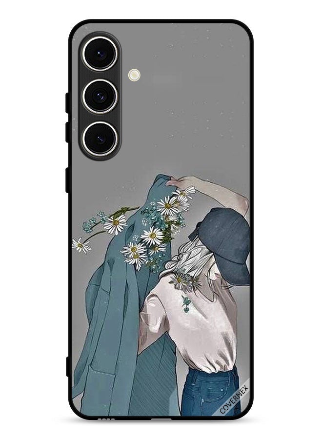 Covernex Samsung Galaxy M56 5G Protective Case Cover Cap Girl Wearing Coat Art - Image 1