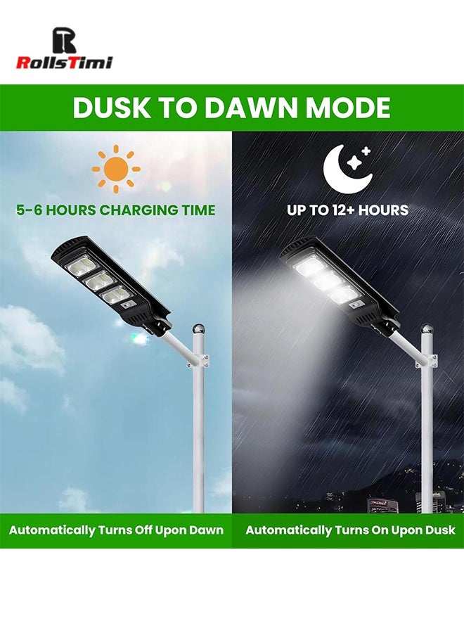 رولستيمي الشمسية ضوء الشارع استشعار الحركة ، إب 65 للماء الشمسية أضواء الفيضانات الأمن في الهواء الطلق ، الغسق إلى الفجر الشمسية أضواء ليد مصباح مع جهاز التحكم عن بعد للحديقة ، ساحة ، مسار ، موقف للسيارات - Image 3