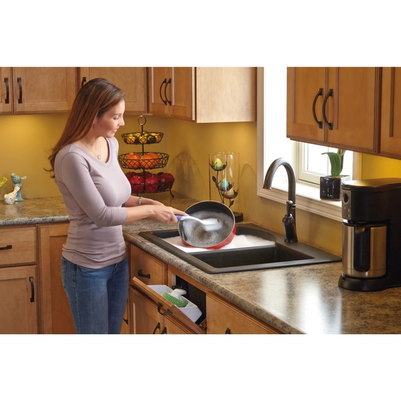 Rev-A-Shelf 11" Tip-Out Plastic Sink Trays for Kitchen and Bathroom Base Cabinet, Pack of 2 Pullout Vanity Shelf Home Organizer, White, 6572-11-11-52 - Image 2