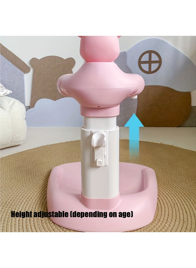 WALALLA Baby Shower Stand, Adjustable Height Infant Bath Standing Support with Anti-Slip Base, Portable Bath Helper, Hug Tower Bath Shower Support for Infants & Toddlers - Image 5