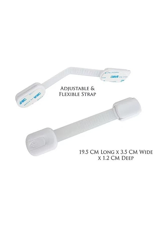 ORiTi 6-Piece Baby Safety Locks With Adjustable Strap and Latch System - Image 4