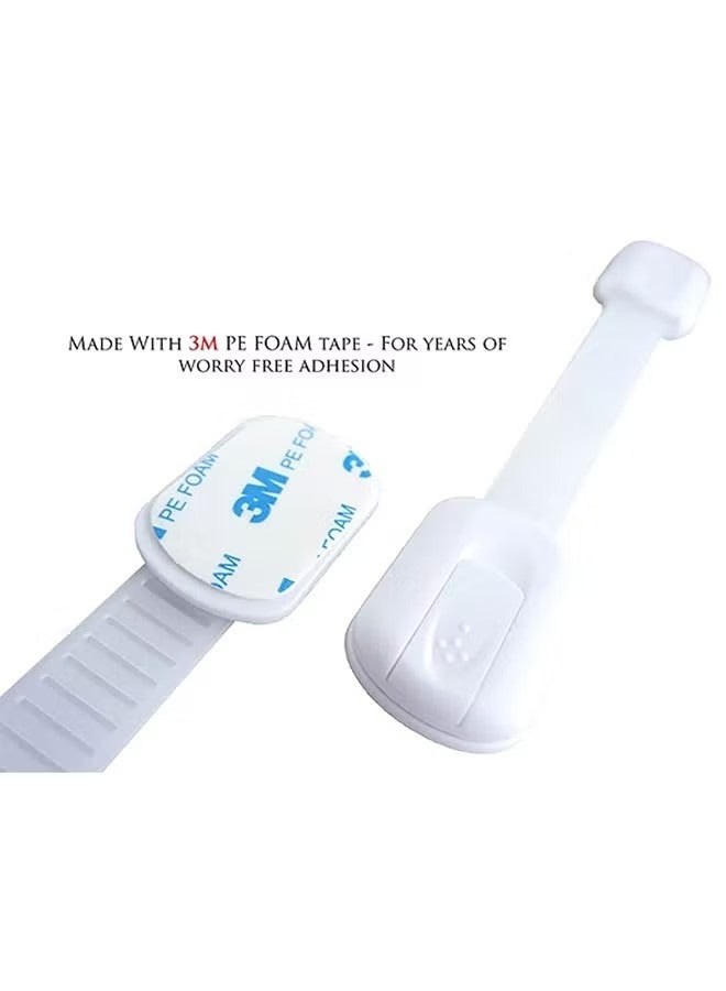 ORiTi 6-Piece Baby Safety Locks With Adjustable Strap and Latch System - Image 5