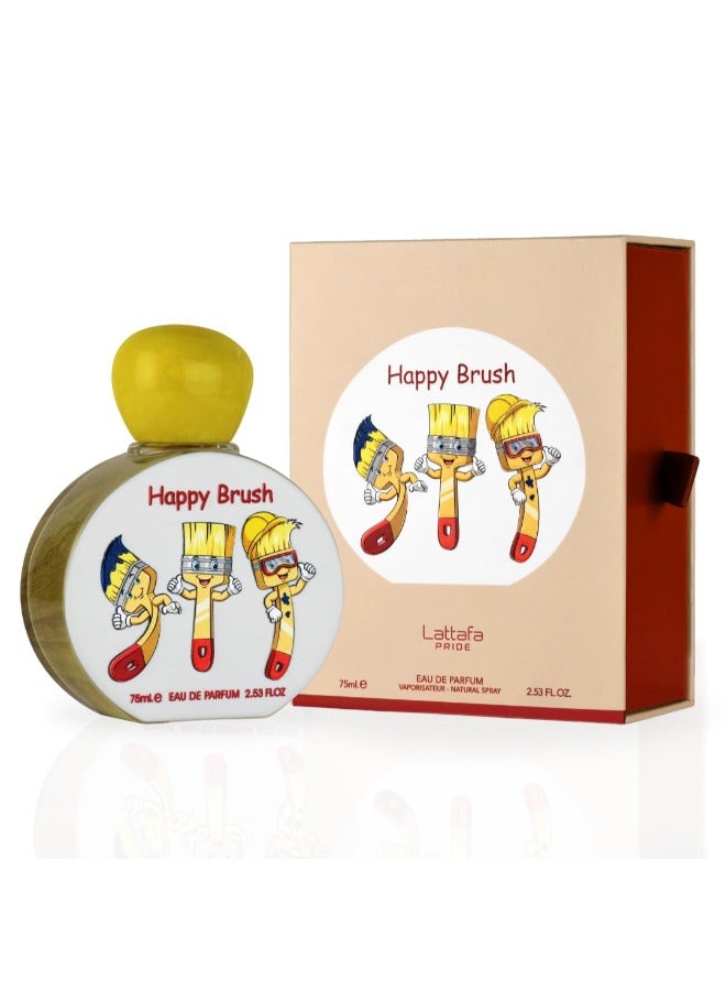 Lattafa PRIDE Happy Brush Eau de Parfum for Kids - 75ml | Fun, Fruity, Gourmand Fragrance - Image 1