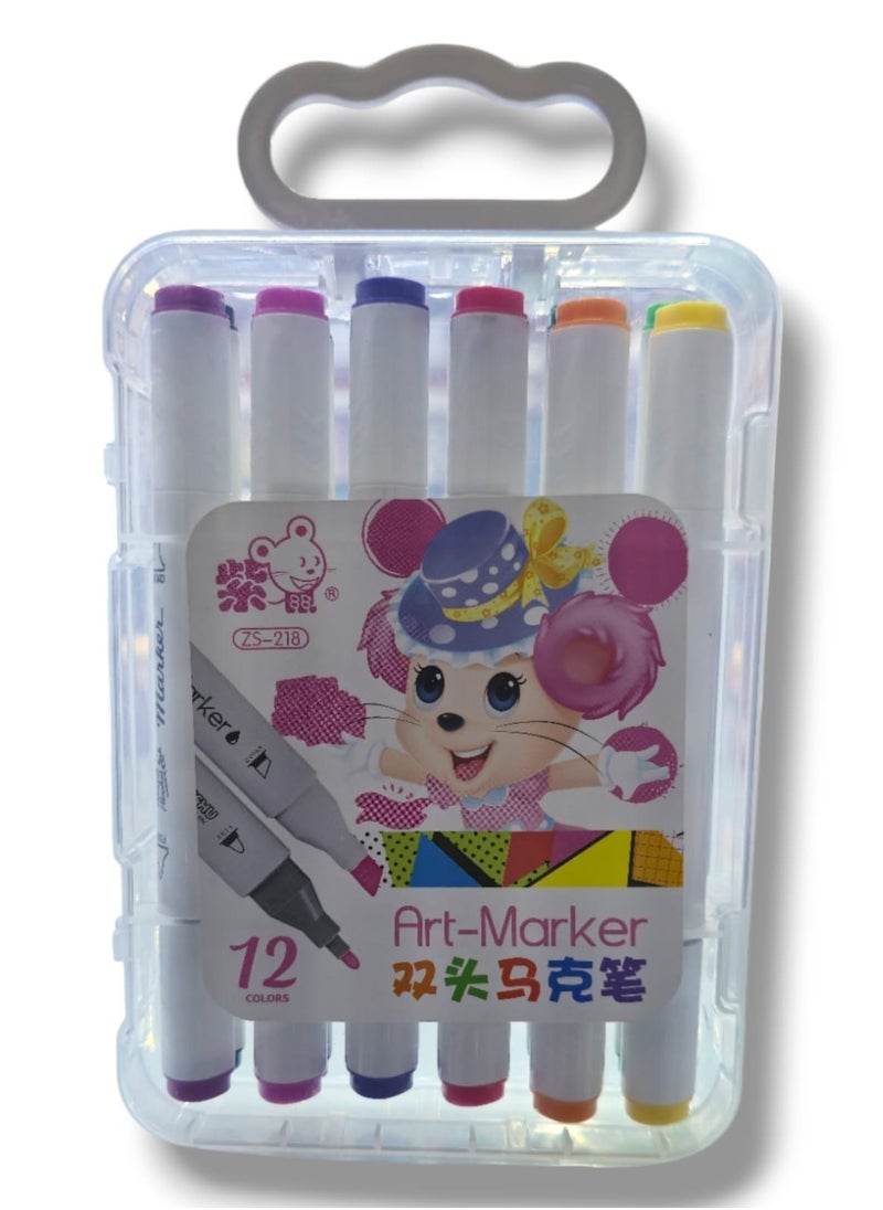 Generic - 12Pcs Colorful Marker Set - Image 1