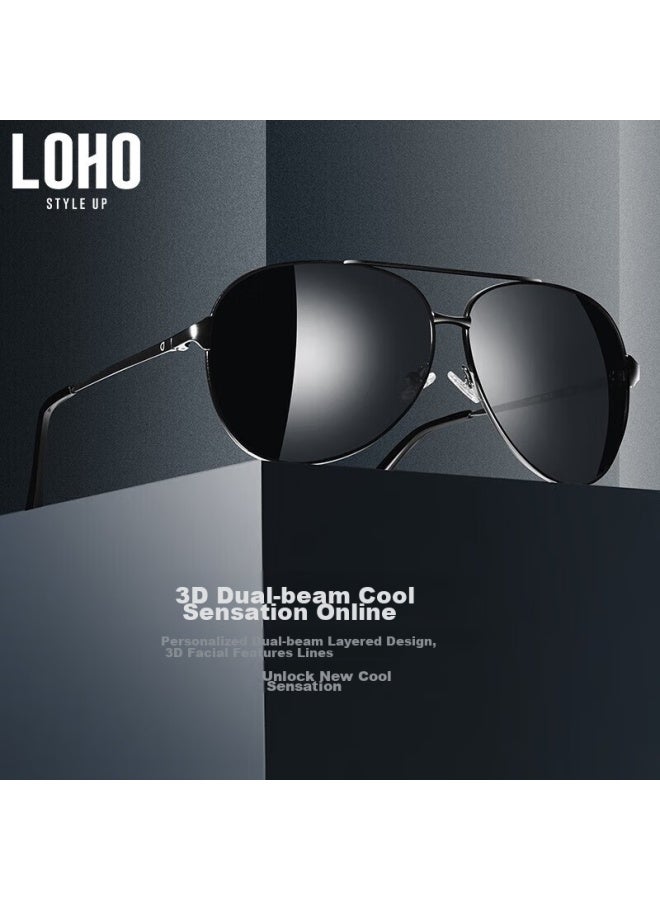 Loho Polarized Sunglasses For Men, Aviation Frame Sunglasses For Driving, Women's Fishing Sunglasses, Uv Protection, Anti-glare - Image 4