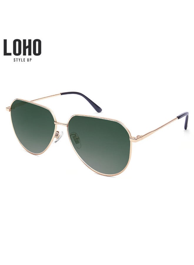 Loho Polarized Sunglasses For Men, Aviation Frame Sunglasses For Driving, Women's Fishing Sunglasses, Uv Protection, Anti-glare - Image 1