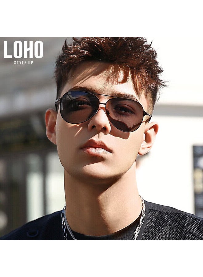 Loho Polarized Sunglasses For Men, Aviation Frame Sunglasses For Driving, Women's Fishing Sunglasses, Uv Protection, Anti-glare - Image 3