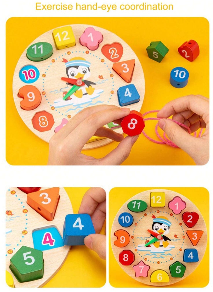 Montessori Wooden Toys Set Preschool Educational Learning Toys for Kids 5 Pieces
