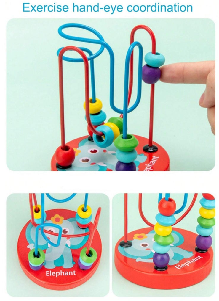 Montessori Wooden Toys Set Preschool Educational Learning Toys for Kids 5 Pieces